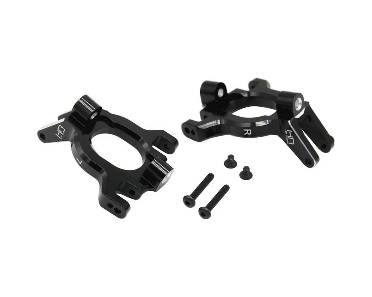 Hot Racing Aluminum Front C-Hub Caster Blocks (Black) (2) 1