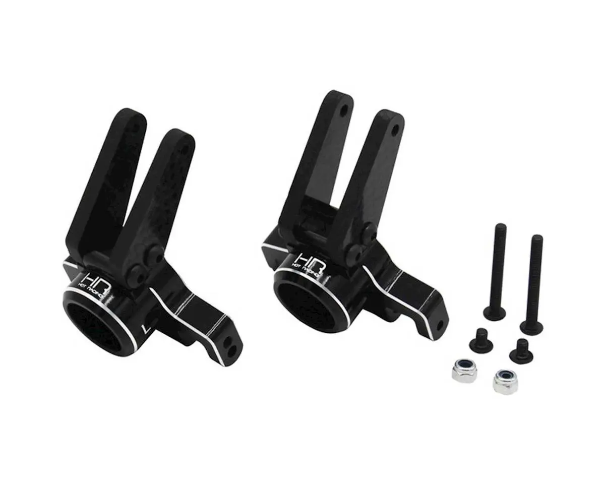 Hot Racing Aluminum Rear Hub Set (Black) (2) 1