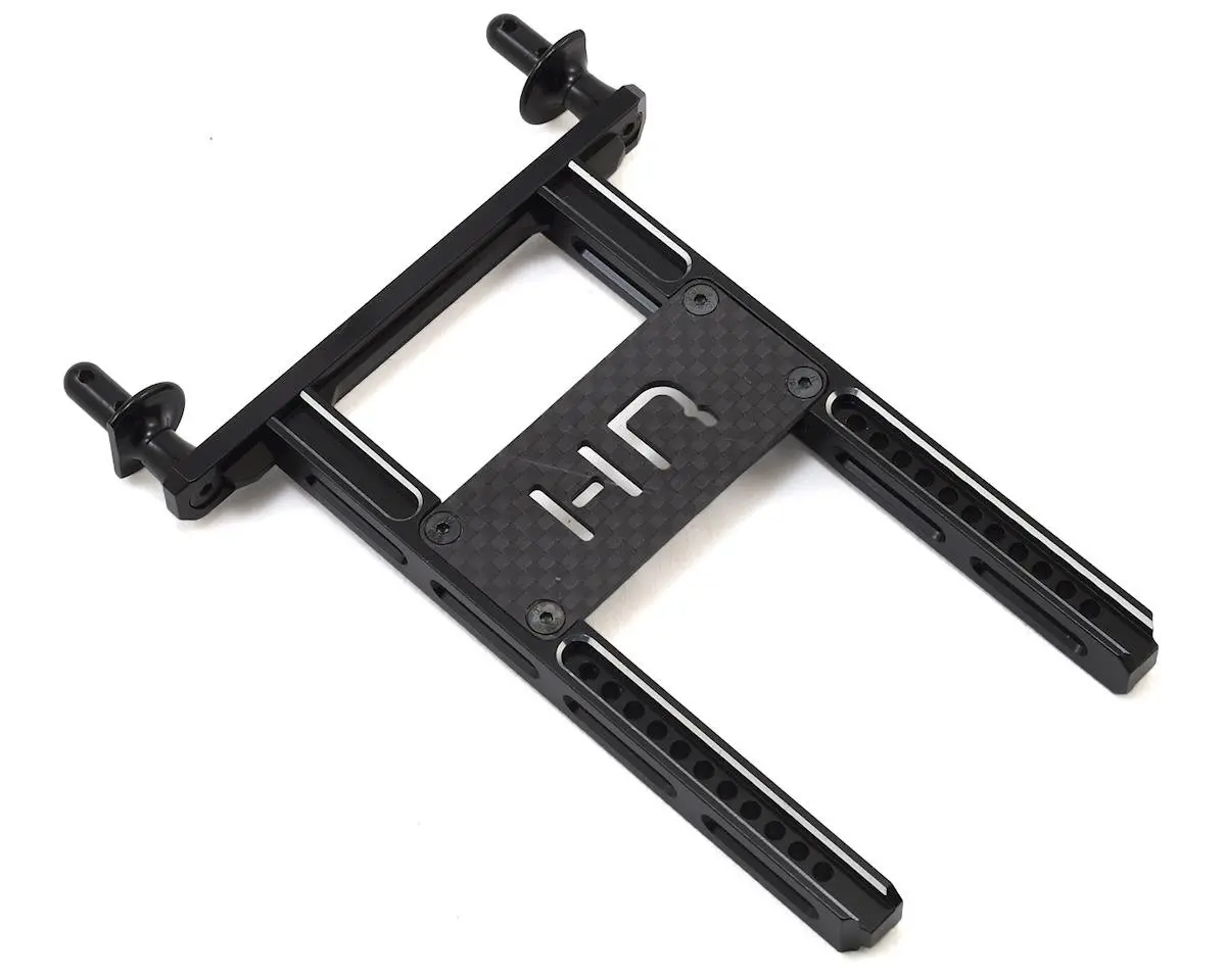 Hot Racing Traxxas Trx-4 Aluminum Rear Body Mount W/Graphite Brace (Black) 1