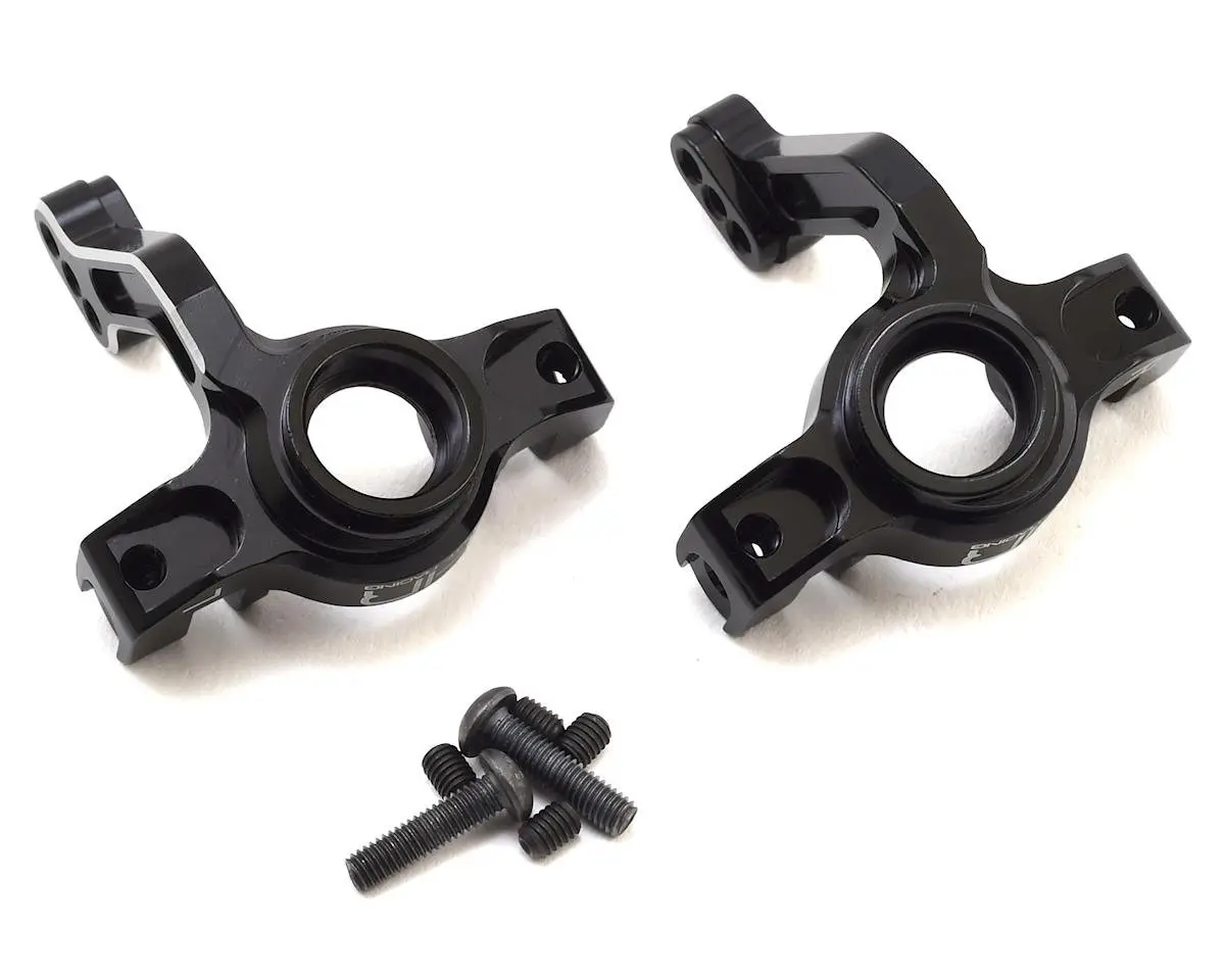 Hot Racing Axial Yeti Aluminum Steering Knuckles (Black) (2) 1
