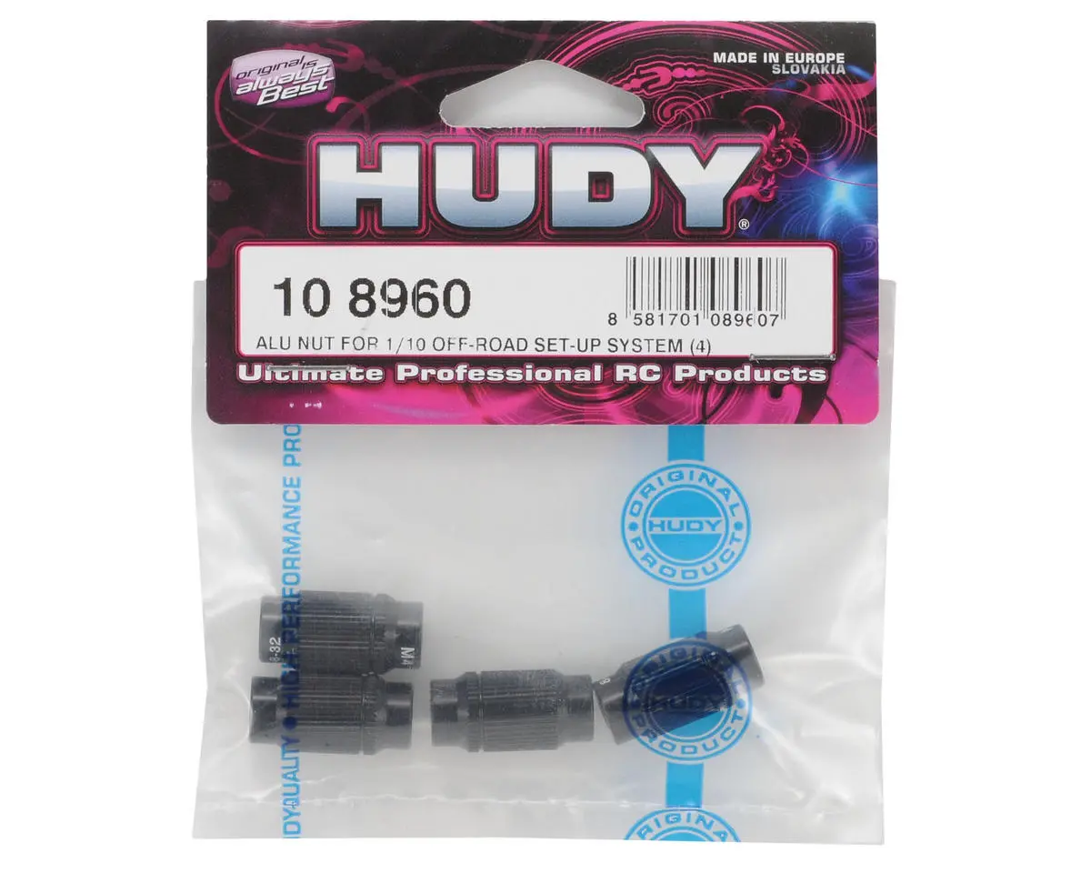 Hudy Aluminum 1/10 Off Road Set-Up System Wheel Nuts (4) 1
