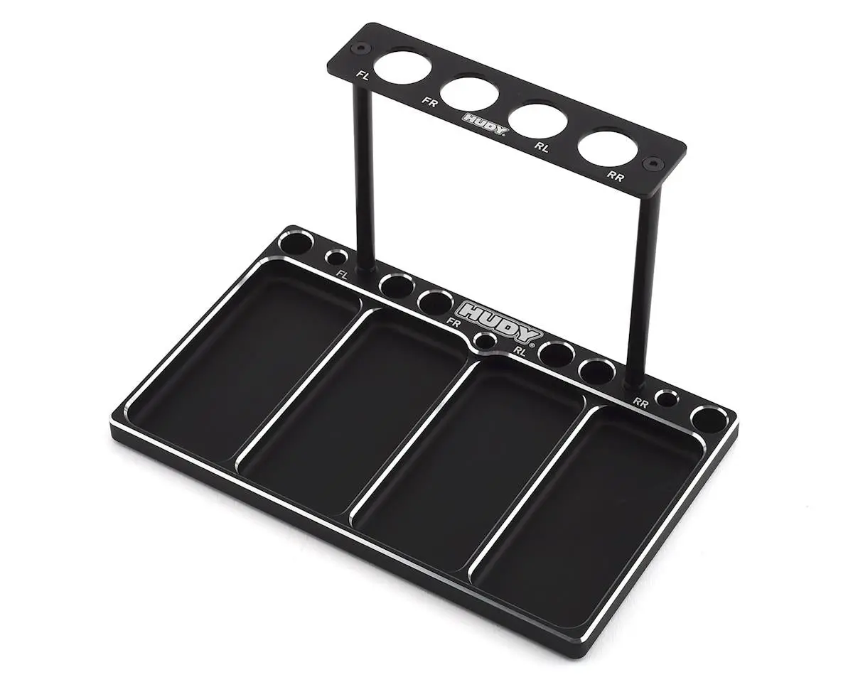 Hudy 1/10 Off-Road Diff & Shocks Aluminum Tray 1
