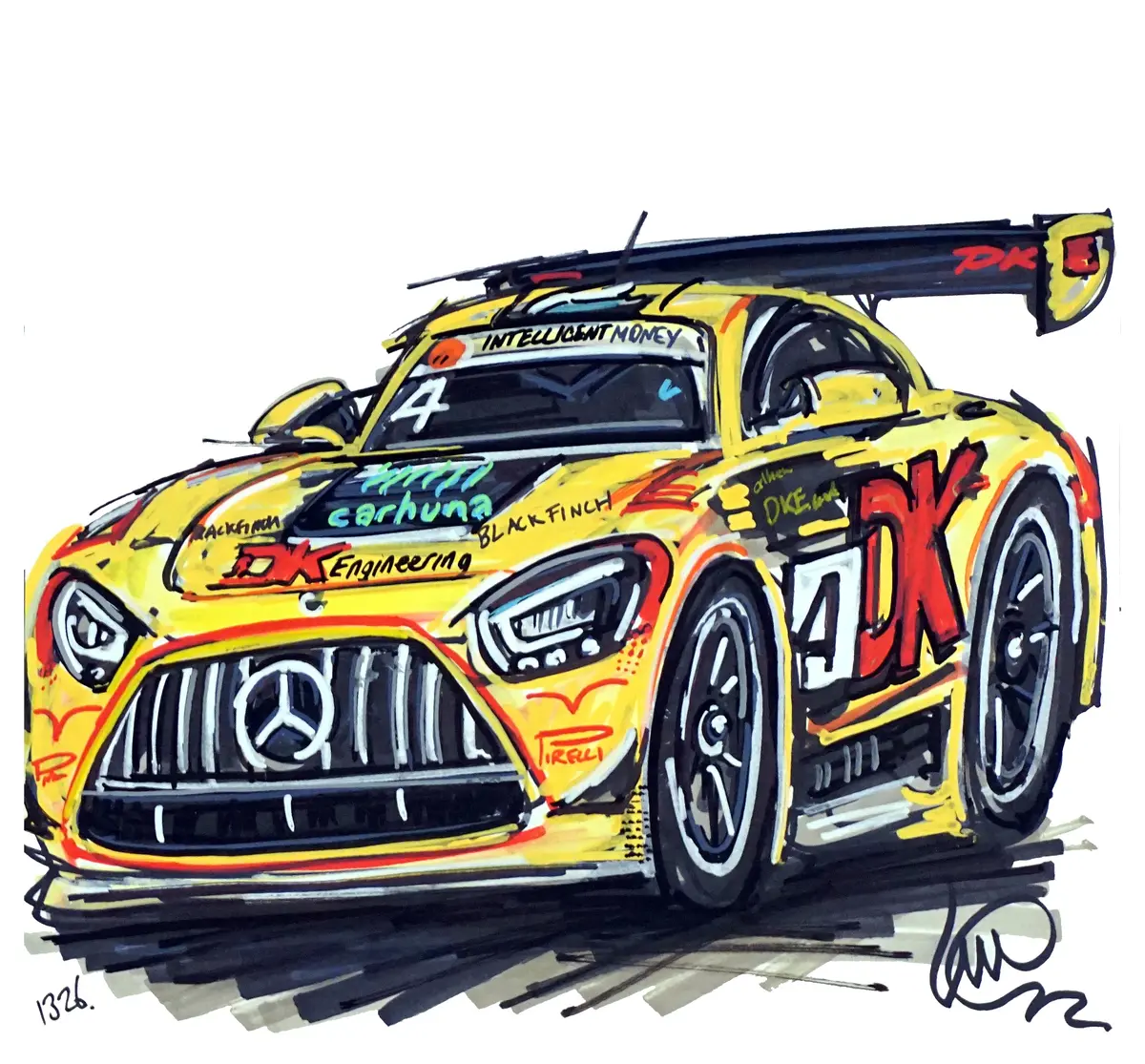 #Continuouscar No.1326 | Mercedes Benz Amg Gt L Dk Engineering - British Gt 1