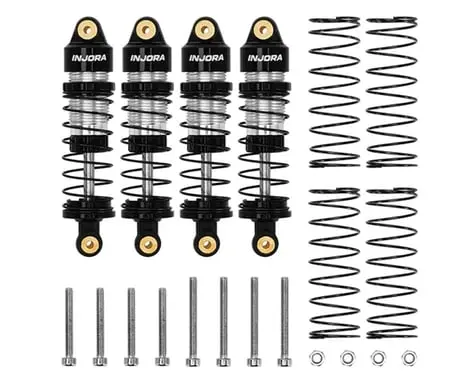 Injora Redcat Ascent-32 Aluminum 35Mm Threaded Oil Shocks (Black) (4) 1