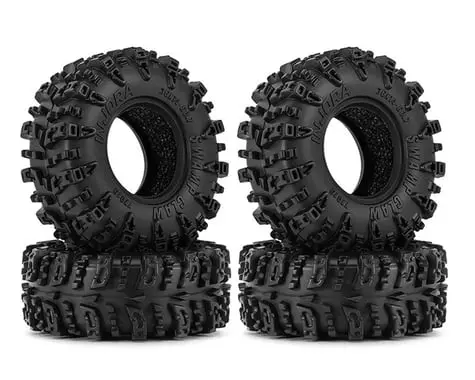 Injora Axial Scx30 0.7" Swamp Claw Micro Rock Crawler Tires (4) (36Mm Od) (S5) W/Foam Inserts 1