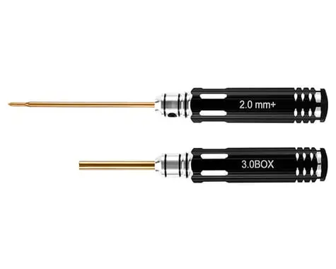 Injora Axial Scx30 Aluminum 2-Piece Metric Screwdriver & Nut Driver Tool Set (2Mm Phillips/3Mm Nut) 1