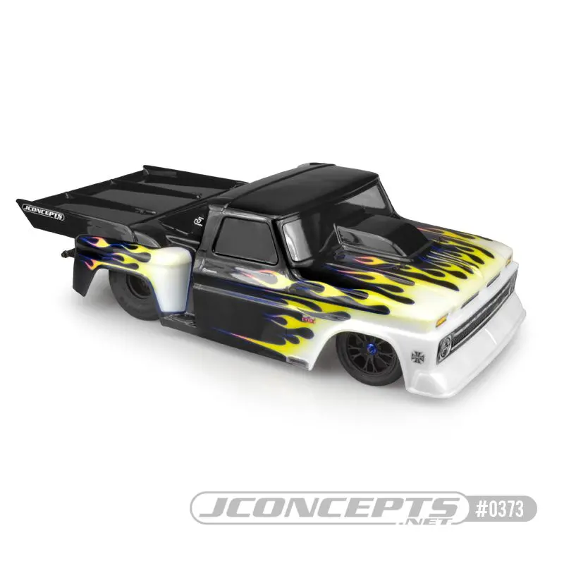 Jconcepts 1966 Chevy C10 Step-Side W/ Ultra Rear Wing (Fits - 11.75" Front Width, 12.00" Rear Width & 13" Wheelbase) 1