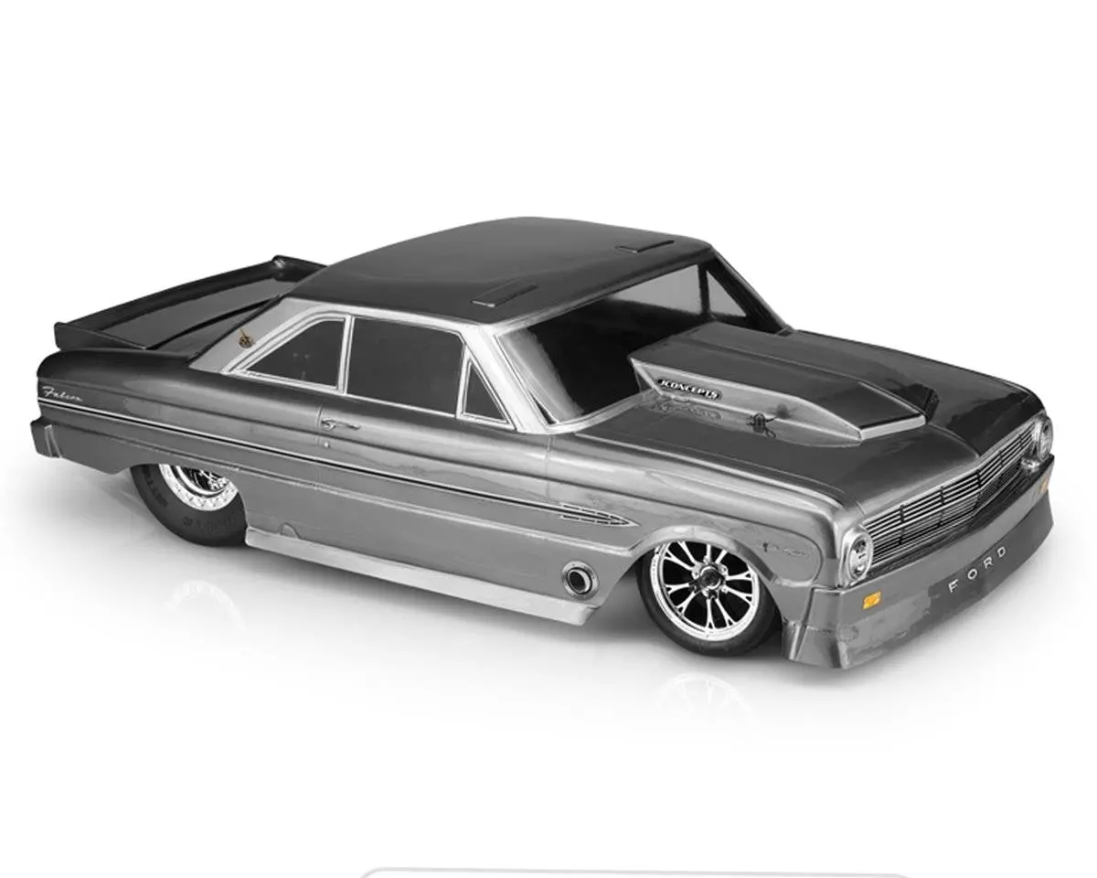 Jconcepts 1963 Ford Falcon Street Eliminator Drag Racing Body (Clear) 1