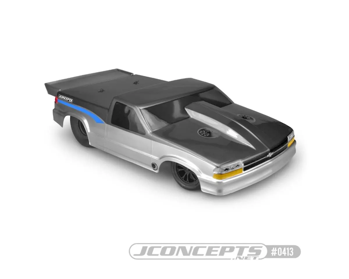 Jconcepts 2002 Chevy S10 Drag Truck Street Eliminator Drag Racing Body (Clear) 1