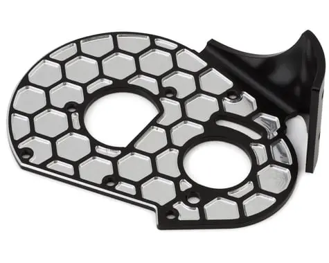 Jconcepts Rc10 Aluminum Rear Motor Plate Honeycomb (Black) 1