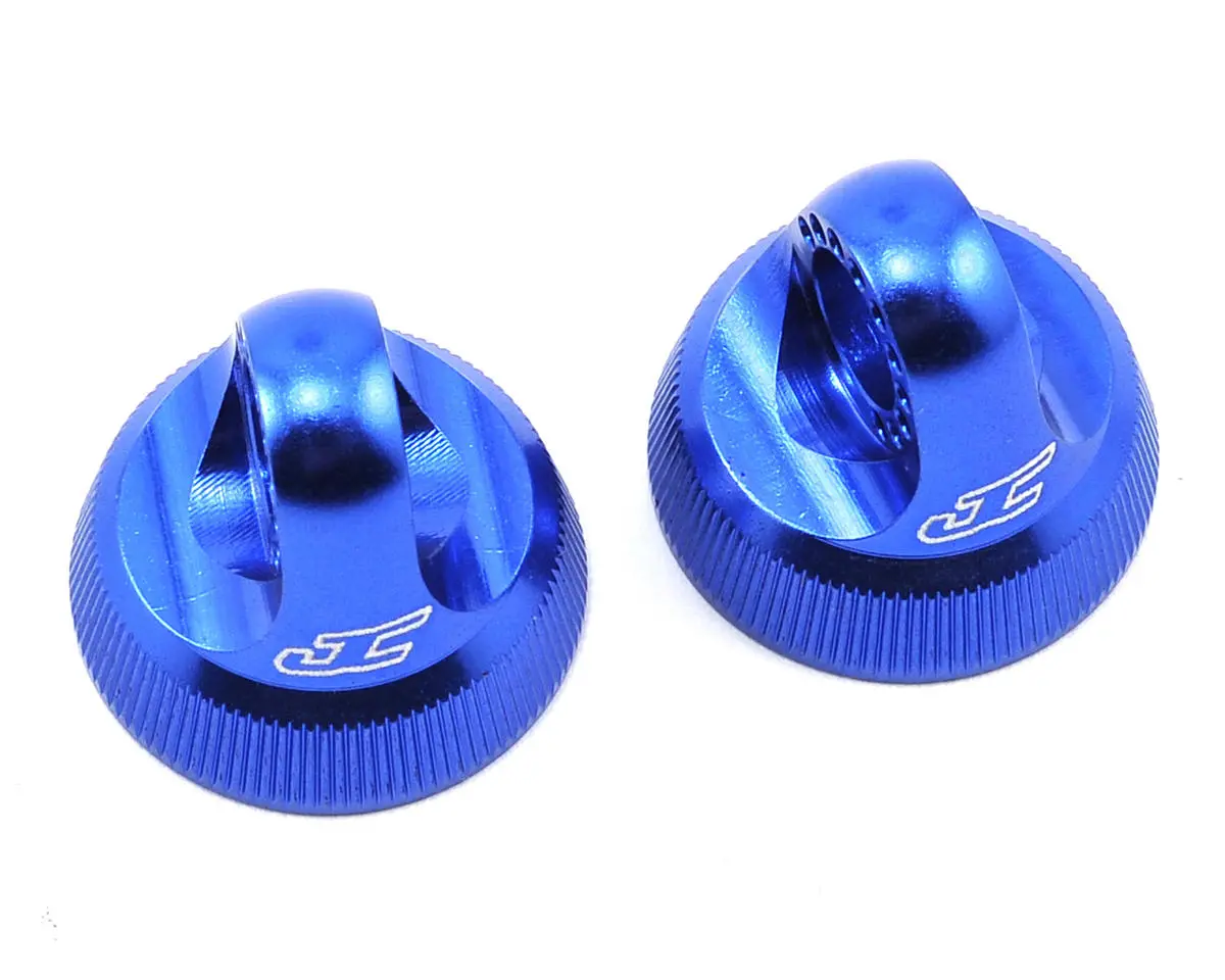 Jconcepts Fin Aluminum 12Mm V2 Shock Cap (Blue) (2) 1