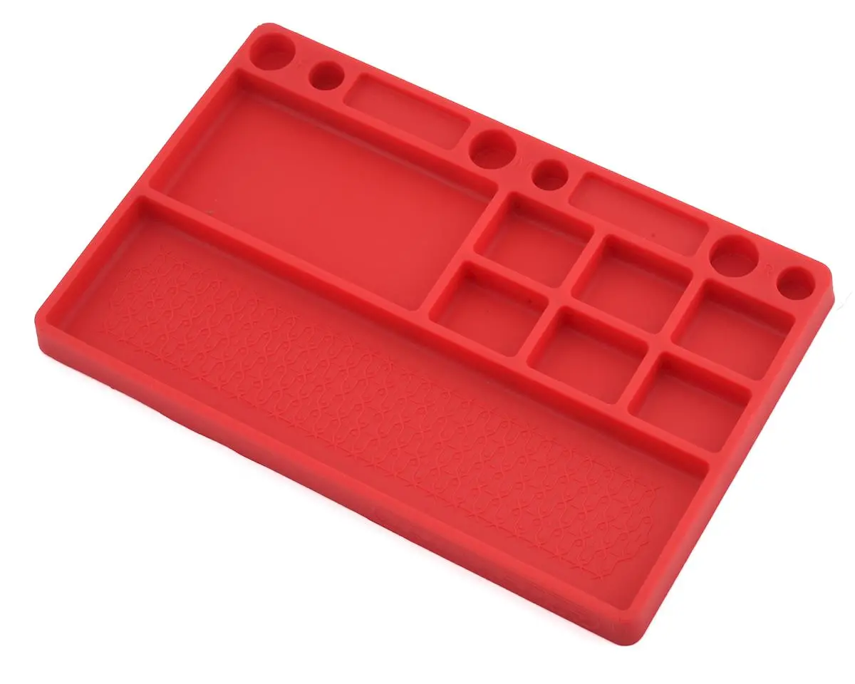 Jconcepts Rubber Parts Tray (Red) 1