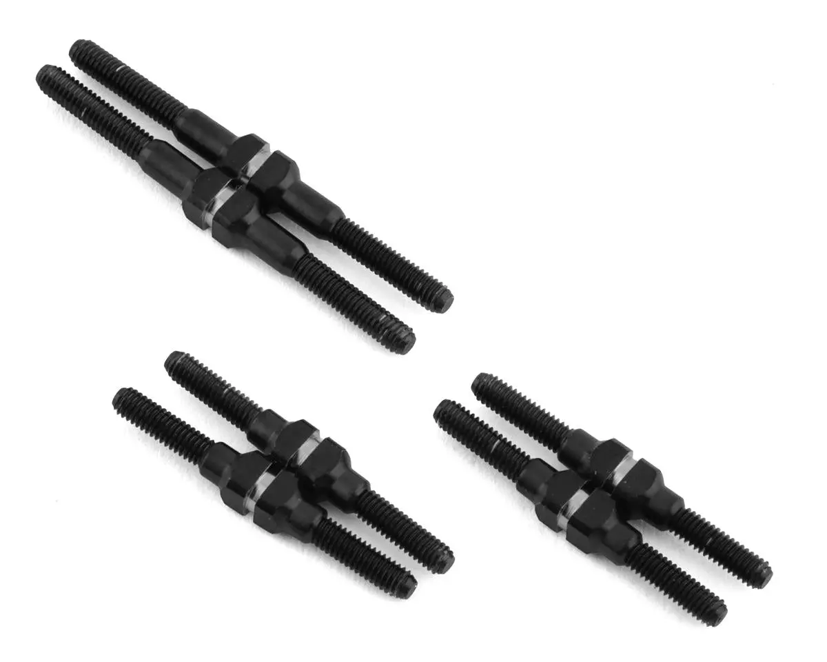 Jconcepts Losi Mini-T 2.0/Mini-B Fin Titanium Turnbuckle Kit (Black) (6) 1