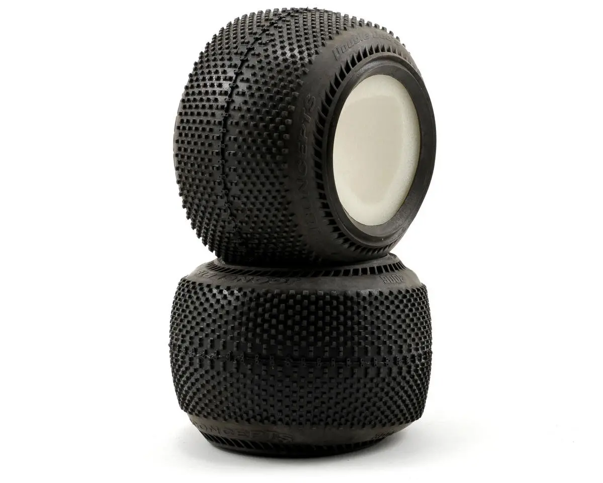 Jconcepts Double Dee's 2.2" 1/10 Truck Tires (2) (Green) 1