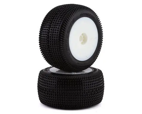 Jconcepts Mini-T 2.0 Sprinter Pre-Mounted Rear Tires (White) (2) (Pink) 1