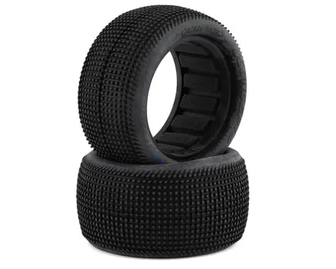 Jconcepts Sprinter 2.2" Rear Buggy Dirt Oval Tires (2) (Aqua A2) 1