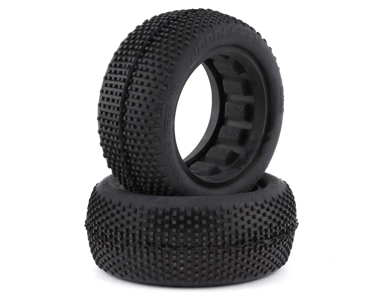 Jconcepts Double Dee's V2 2.2" 4Wd 1/10 Front Buggy Tires (2) (Green) 1