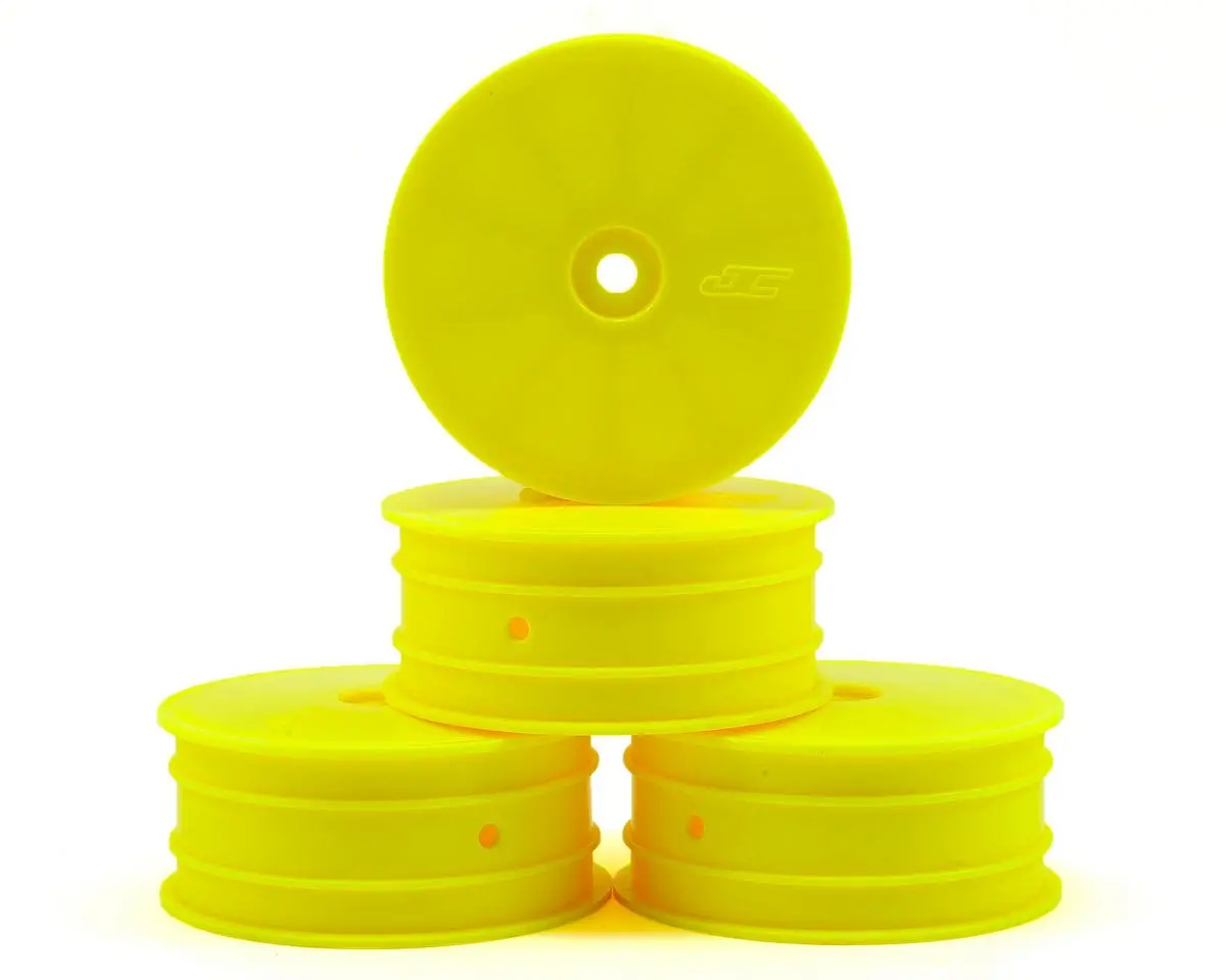 Jconcepts 12Mm Hex Mono 2.2 4Wd Front Buggy Wheels (4) (22-4) (Yellow) 1