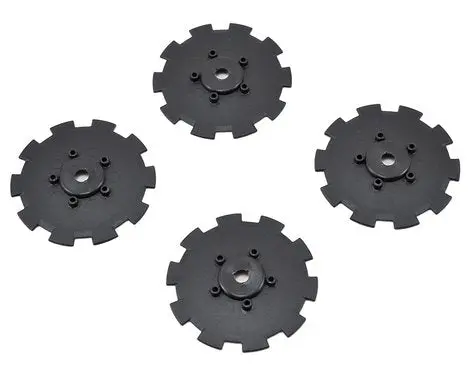 Jconcepts Hazard Wheel Dish (Black) (4) (Sc5m) 1