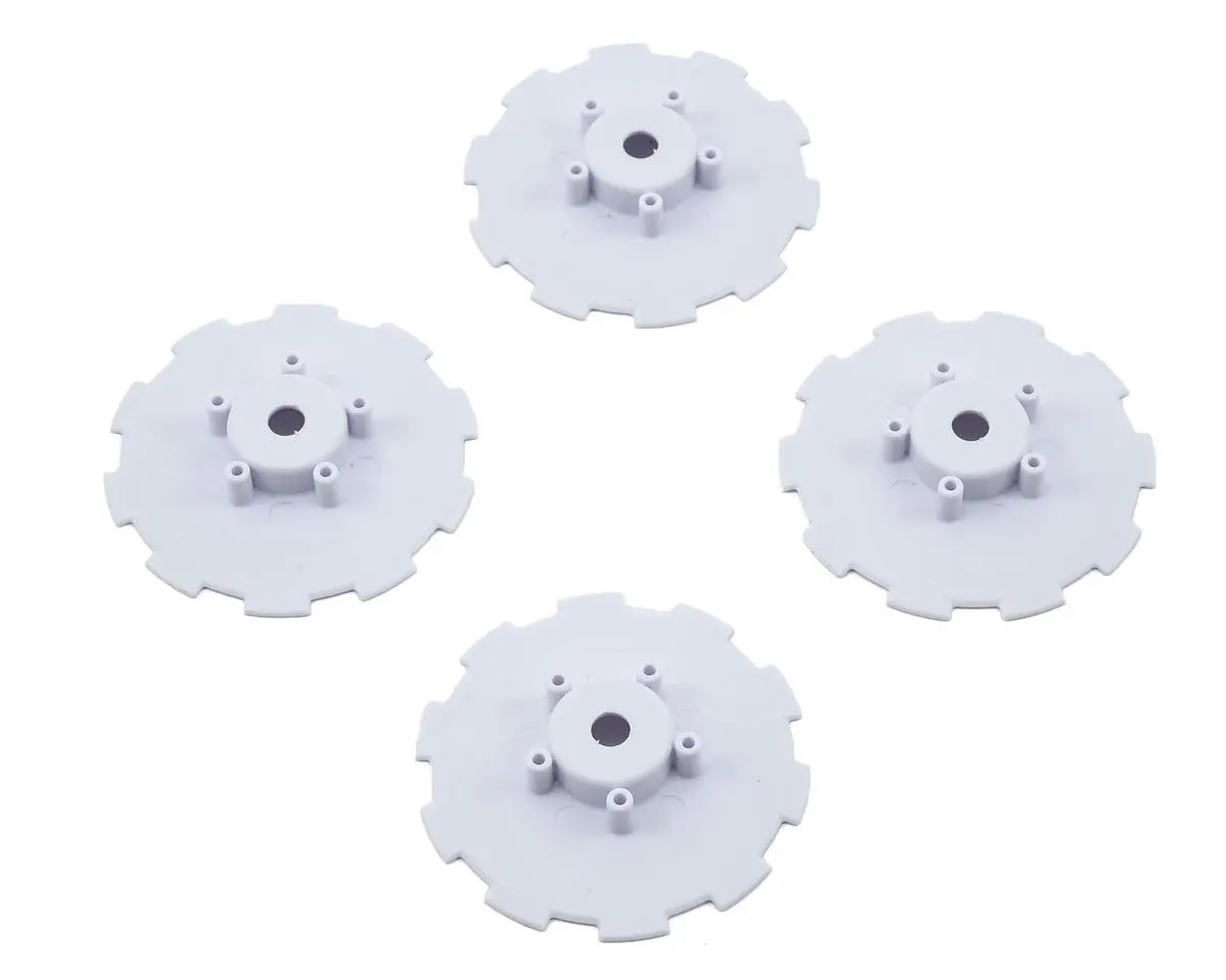 Jconcepts Hazard Wheel Dish (White) (4) (Sc5m) 1