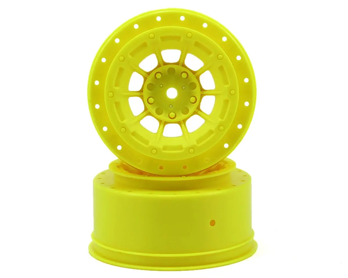 Jconcepts 12Mm Hex Hazard Short Course Wheels W/3Mm Offset (Yellow) (2) (Sc5m) 1