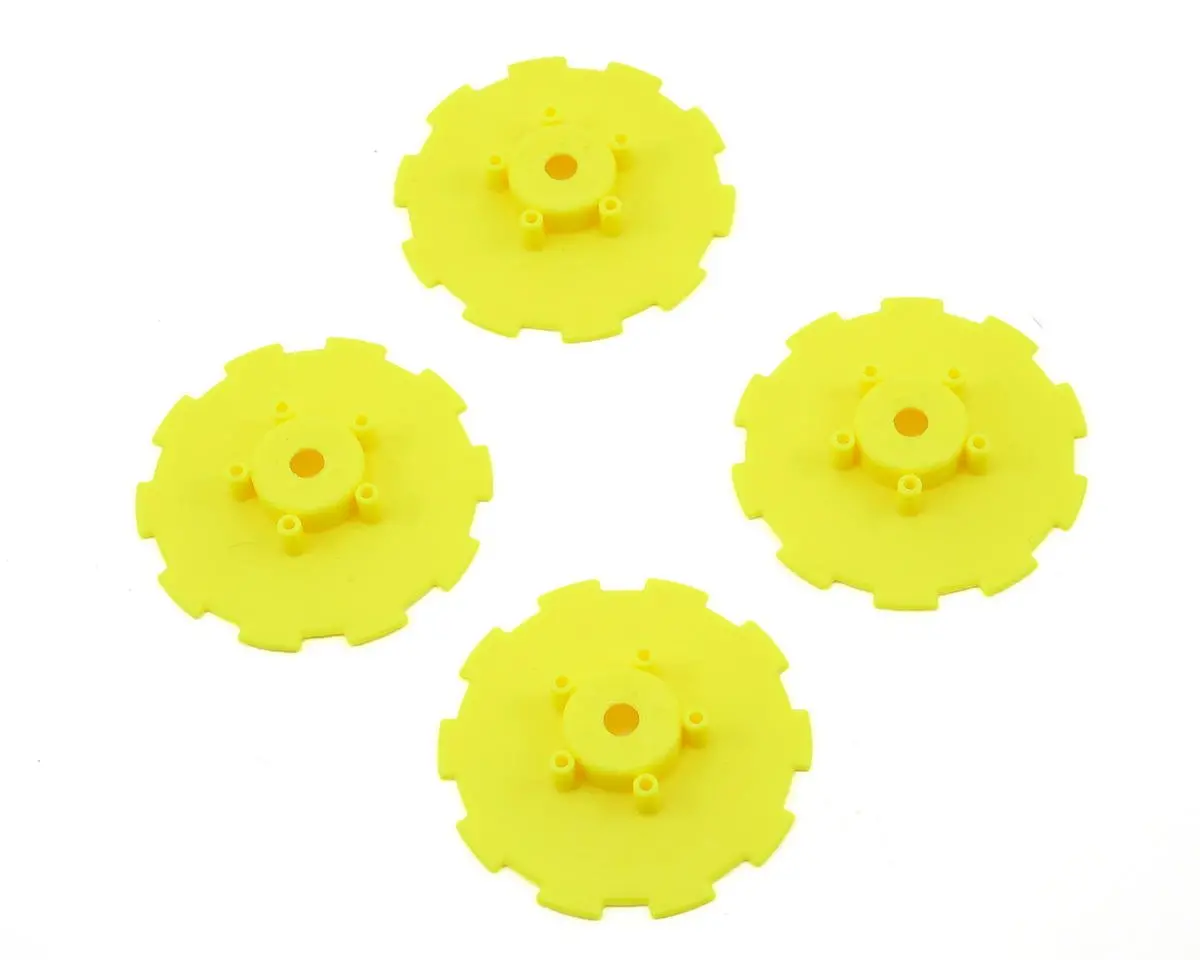 Jconcepts Hazard Wheel Dish (Yellow) (4) (Sc5m) 1
