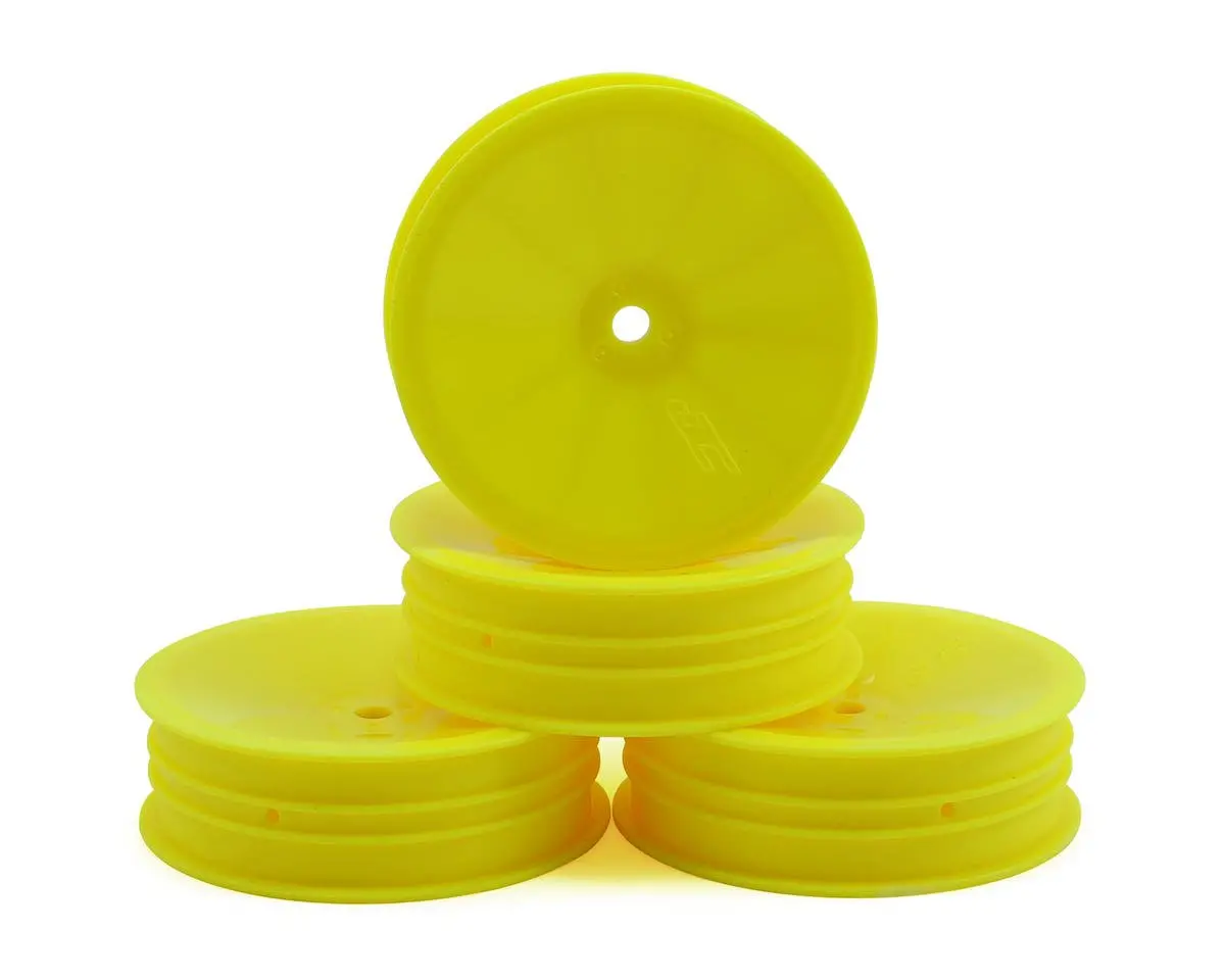 Jconcepts 12Mm Hex Mono 2.2 "Slim" Front Wheels (4) (B6/Rb6/Srx2/Yz2) (Yellow) 1