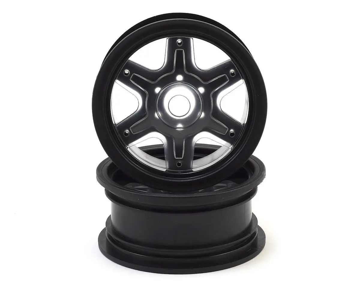 Jconcepts 12Mm Hex Dragon 2.6" Mega Truck Wheel W/Offset Adapters (Black) (2) 1
