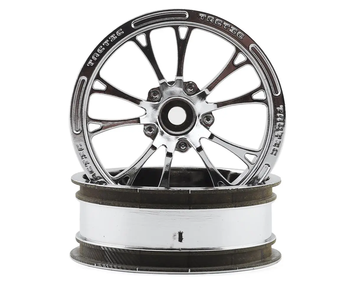 Jconcepts Tactic Street Eliminator 2.2" Front Drag Racing Wheels (2) (Chrome) 1