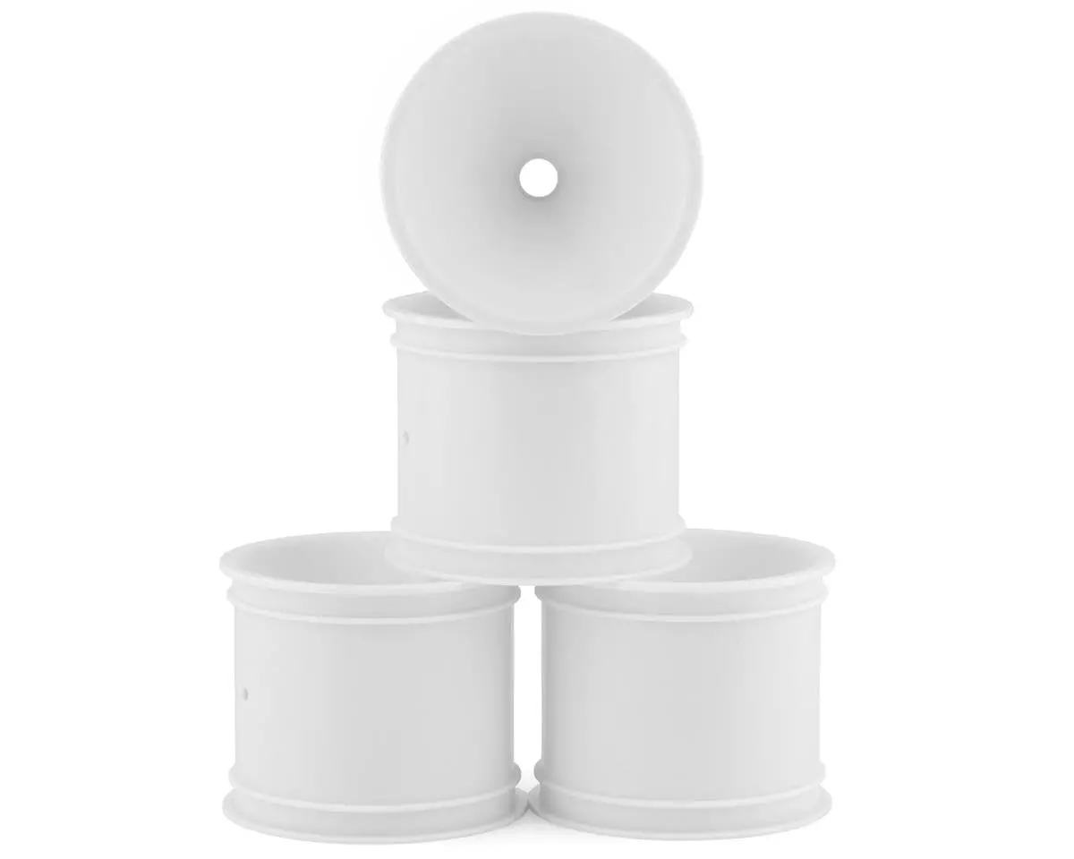 Jconcepts 2.2" Bearing Front Stadium Truck Wheels (White) (4) (Rc10t/T2/T3/Gt) 1