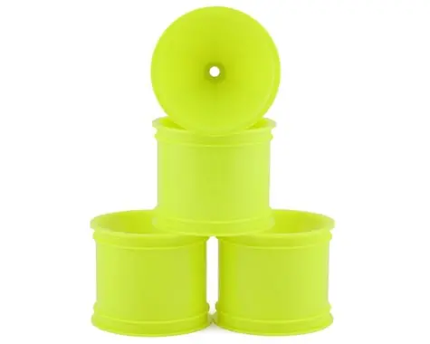 Jconcepts 2.2" Pin Rear Mono Stadium Truck Wheels (4) (Yellow) (Rc10t/T2/T3/Gt) 1
