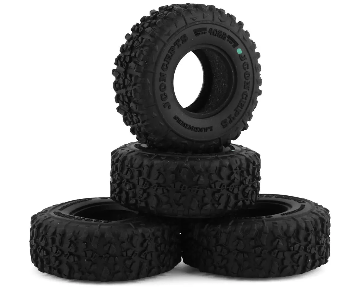 Jconcepts Landmines 1.0" Micro Crawler Tires (4) (Green) 1