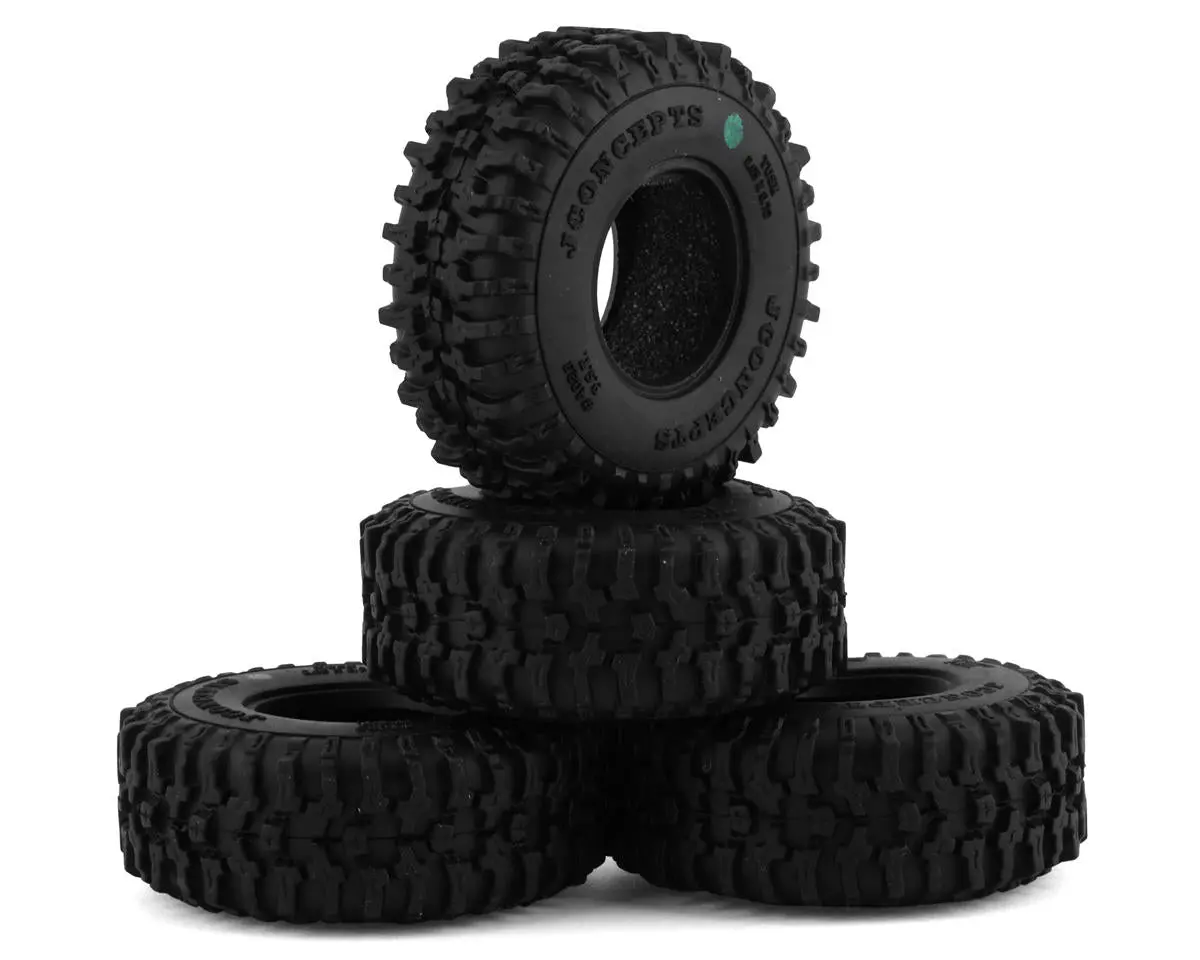 Jconcepts Tusk 1.0" Micro Crawler Tires (4) (Green) 1
