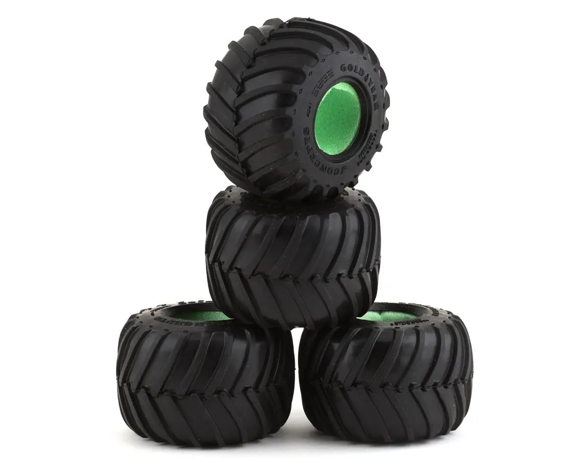 Jconcepts 1.1" Golden Years 1/24 Mini Monster Truck Tire (4) (Blue) 1