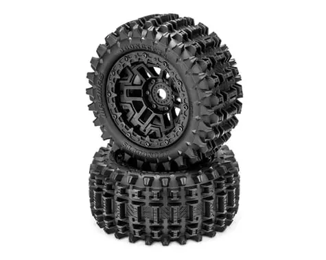 Jconcepts Magma Pre-Mounted Monster Truck Tires (Black) (2) W/17Mm Hex 1