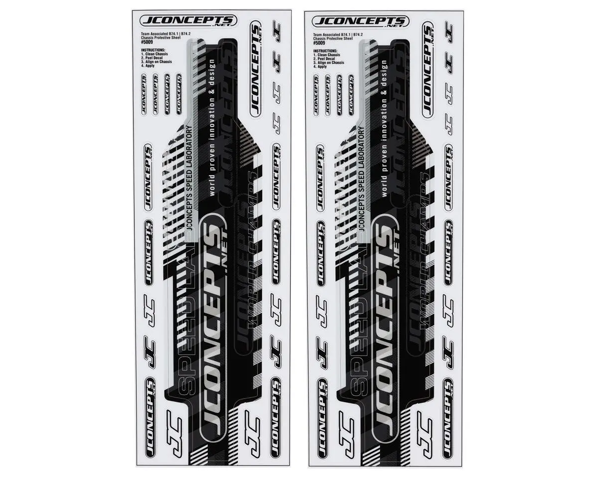 Jconcepts Associated B74.2/B74.2D Precut Chassis Protective Sheet (2) 1