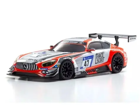 Kyosho Mr-04 Rwd Mini-Z Readyset W/2018 Nurbuergring Mercedes-Amg Gt3 Body (Red/Grey) W/Kt-531P 2.4Ghz Radio 1