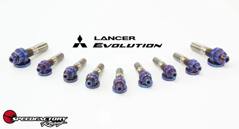 Speedfactory Titanium Exhaust Manifold Stud Kit - Mitsubishi Evo/4G63 Engines 1993+ 1