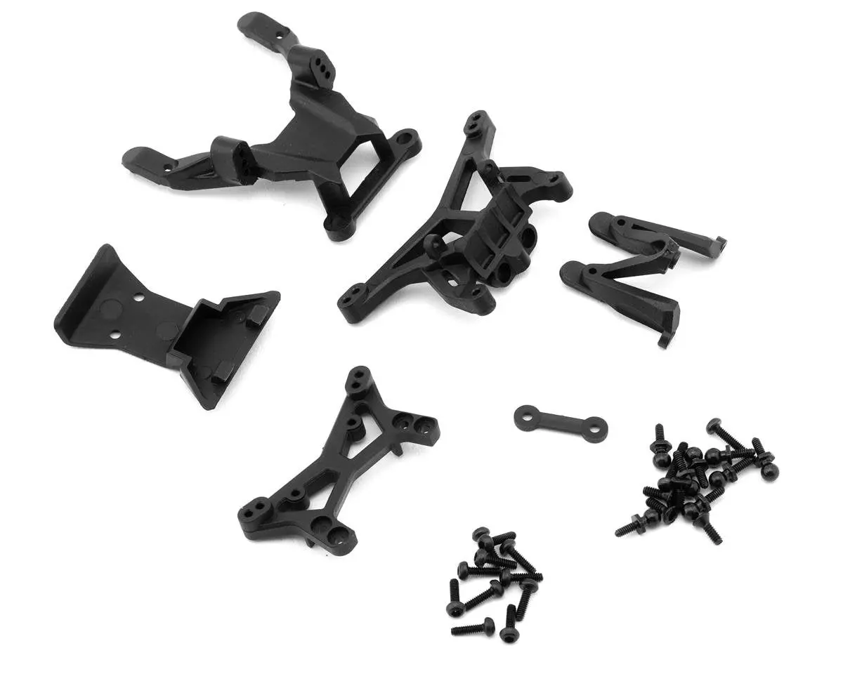 Losi Micro-B Shock Towers, Mounts, Bumper & Top Plate Set 1