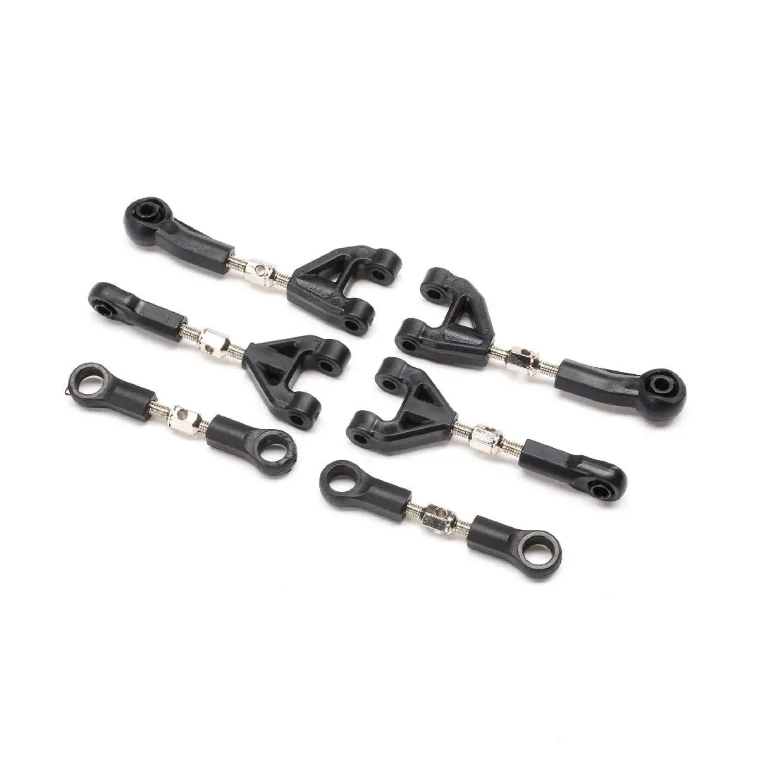 Losi Adjustable Camber & Steering Link Set: Grom 1