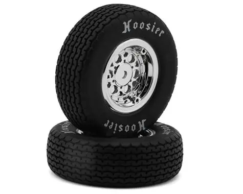 Losi 22S Sprint Front Pre-Mounted Hoosier Tires (Chrome) (2) (Hard) 1