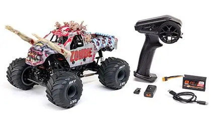 Losi 1/18 Mini Lmt Zombie Rtr - Battery / Charger Included - Red 1
