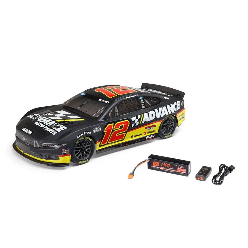 Losi 1/12 Nascar Blaney #12 Brushed Awd Rtr (B&C Incl) - Black 1
