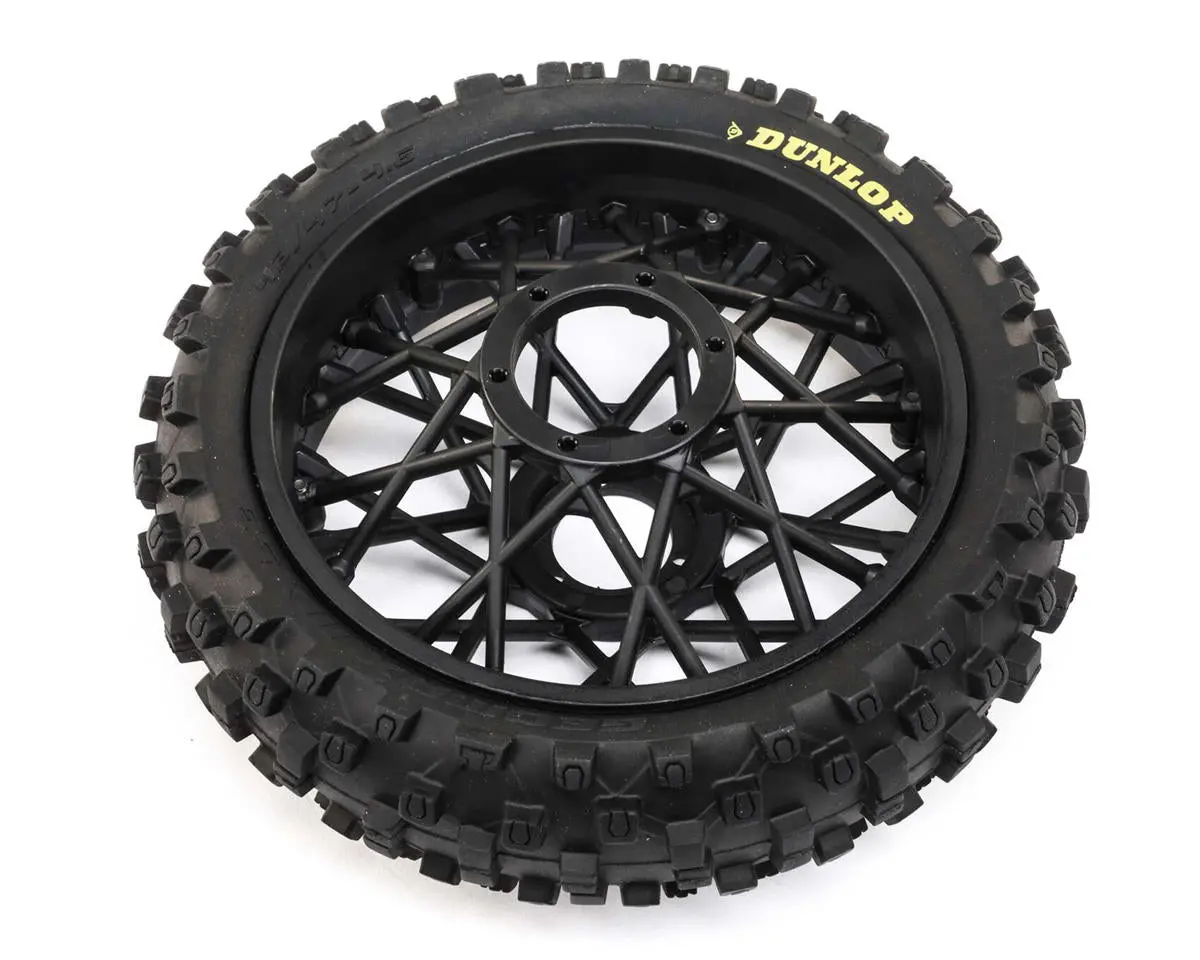 Losi Promoto-Mx Dunlop Mx53 Rear Pre-Mounted Tire (Black) 1