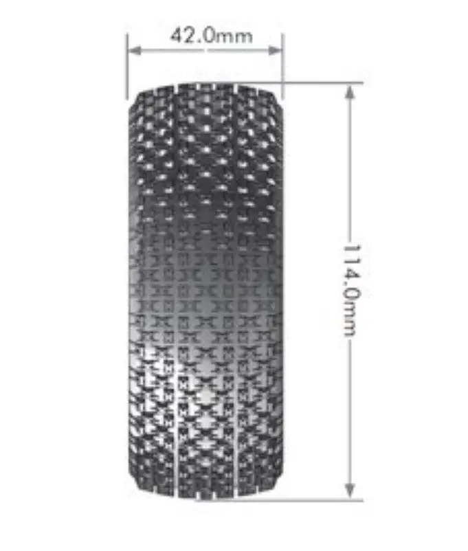 Louise R/C B-Pirate 1/8 Off-Road Buggy Tires, Super Soft, Unmounted, Front/Rear (2) 1