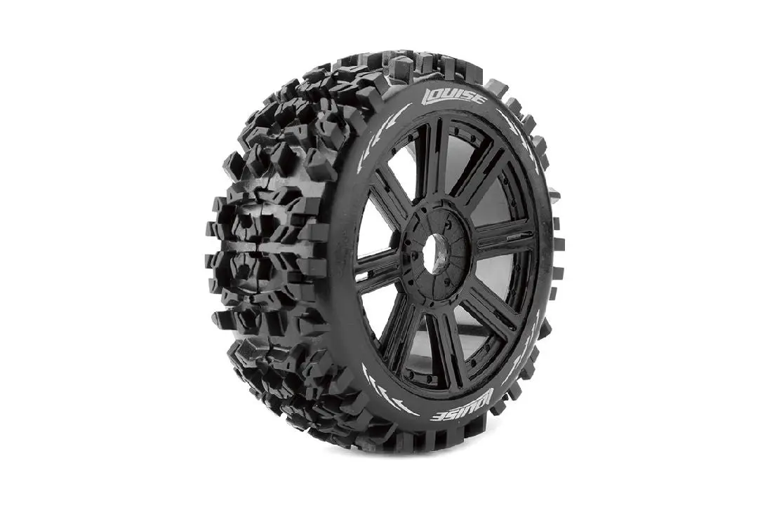 Louise R/C B-Pioneer 1/8 Buggy On Spoke/Black Wheels (2) 1