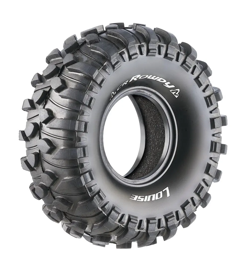Cr-Rowdy 1/10 1.9" Crawler Tires, Super Soft, Front/Rear (2) 1