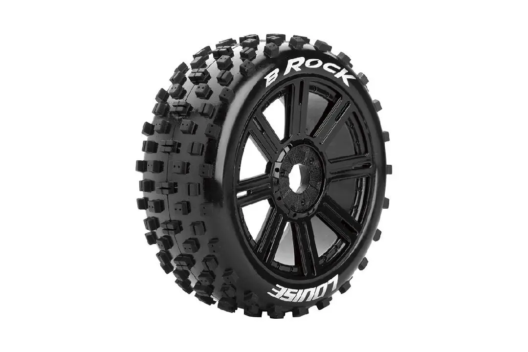 Louise R/C B-Rock 1/8 Buggy On Spoke/Black Wheels (2) 1
