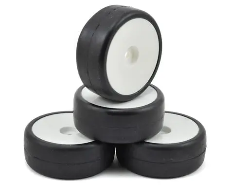 Lrp 12Mm Hex Vtec Pre-Mounted Asphalt Racing Tires (4) (White) (G36) 1