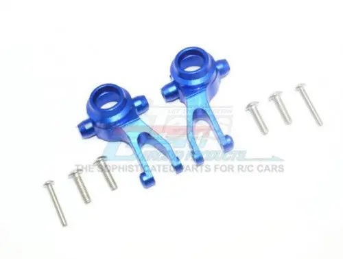 Gpm Racing Aluminium Front Knuckle Arms - 8Pcs Set Blue 1